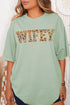 Orange Wifey Camo Comfort Colors Adult Ring-Spun Cotton Tee