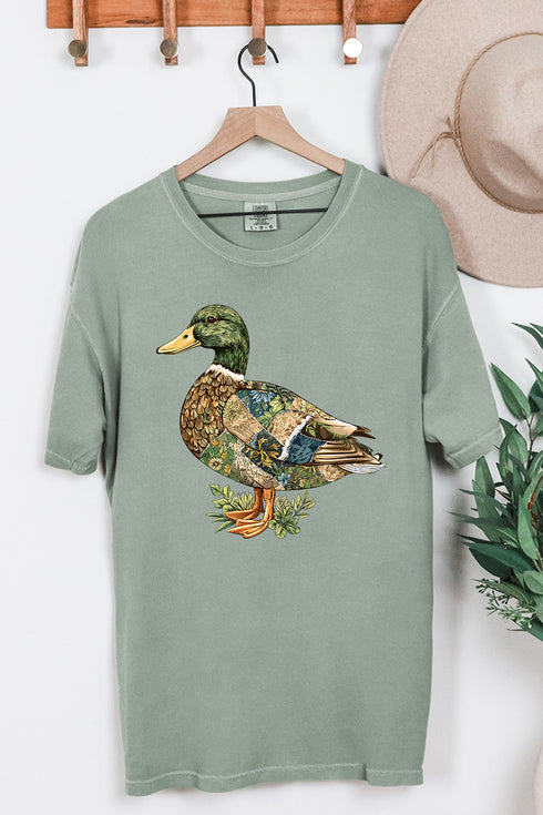 Patchwork Mallard Comfort Colors Adult Ring-Spun Cotton Tee