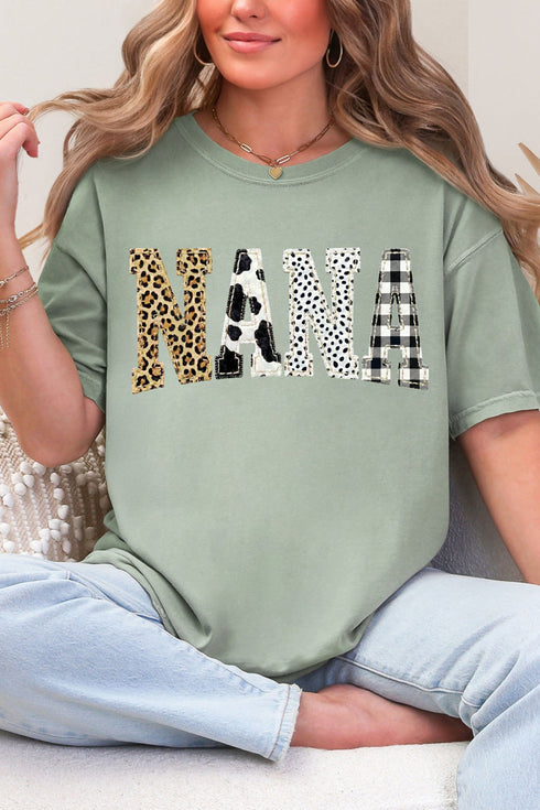 Pattern Play Nana Comfort Colors Adult Ring-Spun Cotton Tee