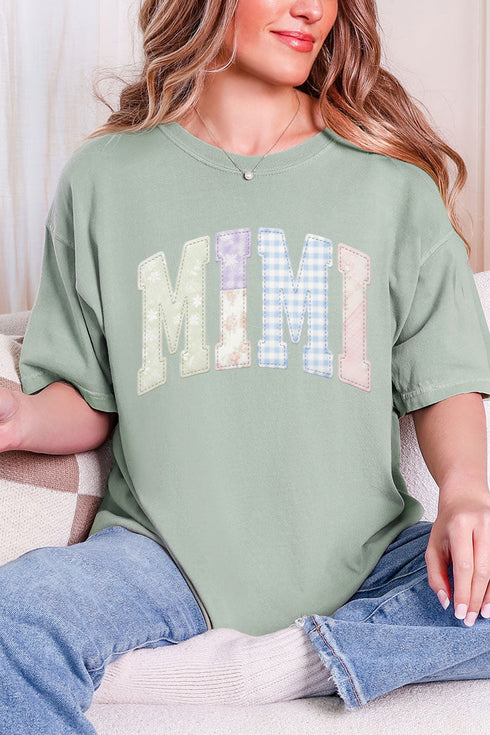 Personalized Soft Stitch Mom Name Comfort Colors Adult Ring-Spun Cotton Tee *Choose Your Name