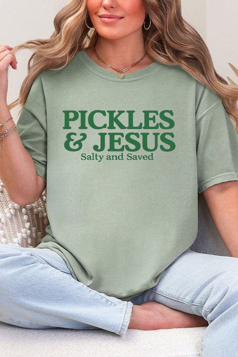 Pickles & Jesus Comfort Colors Adult Ring-Spun Cotton Tee