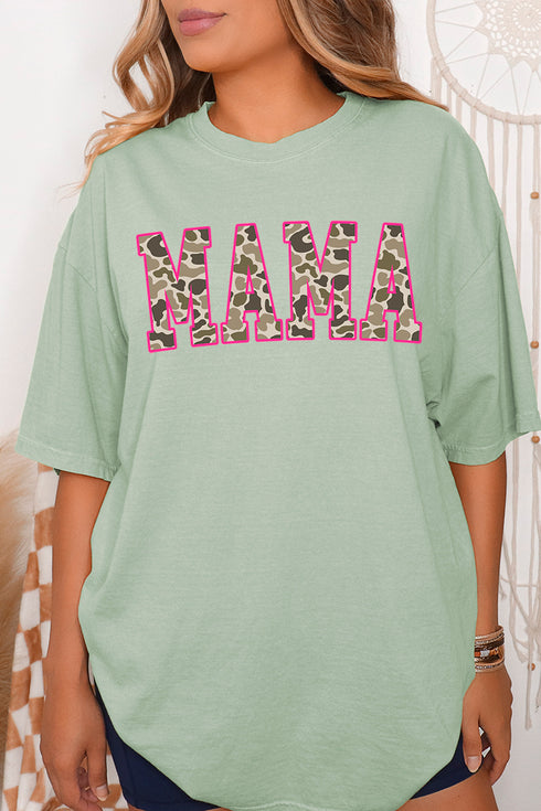 Pink Mama Camo Comfort Colors Adult Ring-Spun Cotton Tee