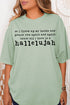 Praise You Again, Hallelujah Comfort Colors Adult Ring-Spun Cotton Tee