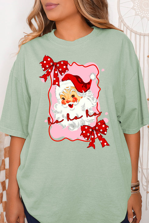 Preppy Santa Coquette Comfort Colors Adult Ring-Spun Cotton Tee