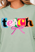 Retro Teach Ribbon Comfort Colors Adult Ring-Spun Cotton Tee
