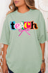 Retro Teach Ribbon Comfort Colors Adult Ring-Spun Cotton Tee