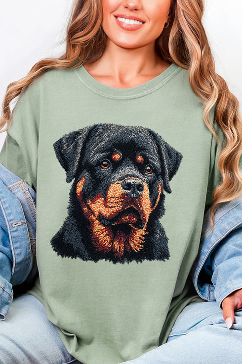 Faux Yarn Rottweiler Comfort Colors Adult Ring-Spun Cotton Tee