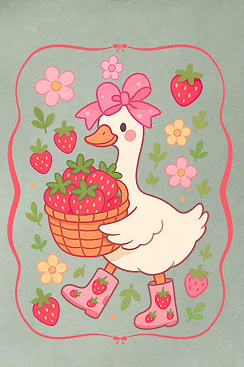 Strawberry Goose Comfort Colors Adult Ring-Spun Cotton Tee