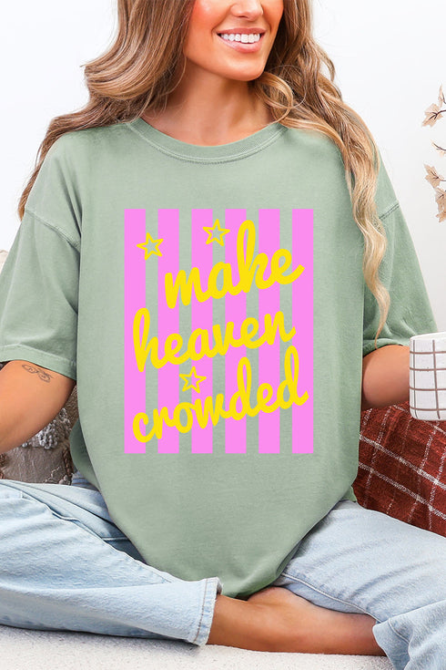 Retro Pop Make Heaven Crowded Comfort Colors Adult Ring-Spun Cotton Tee