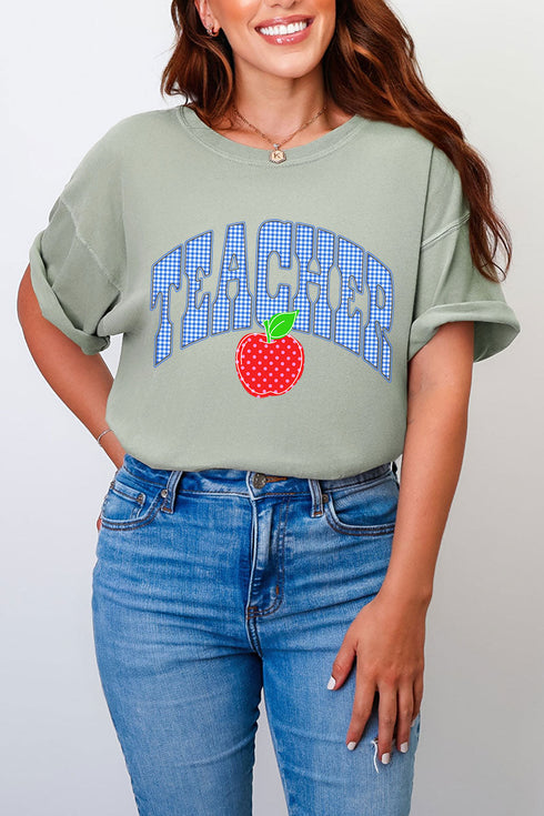 Sweet Apple Teacher Comfort Colors Adult Ring-Spun Cotton Tee