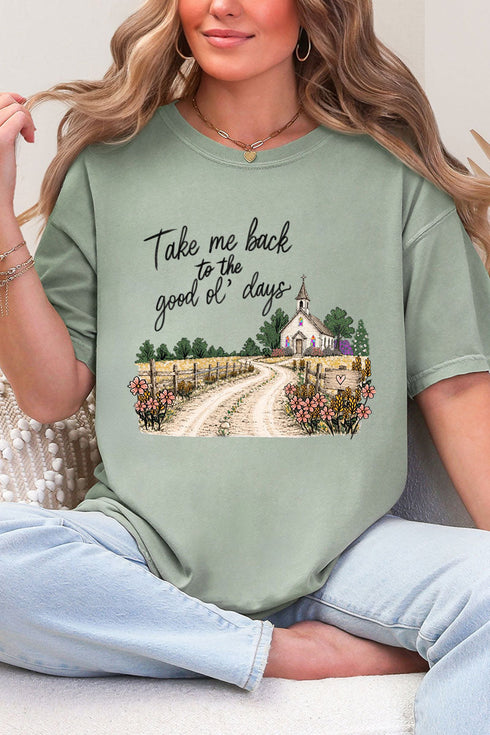 Take Me Back Comfort Colors Adult Ring-Spun Cotton Tee