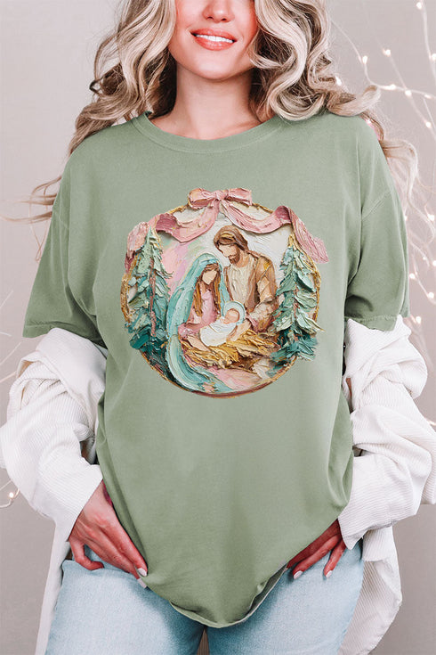 The Painted Baby Jesus Coquette Comfort Colors Adult Ring-Spun Cotton Tee