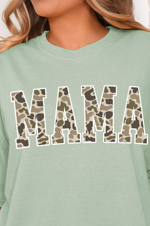 White Mama Camo Comfort Colors Adult Ring-Spun Cotton Tee