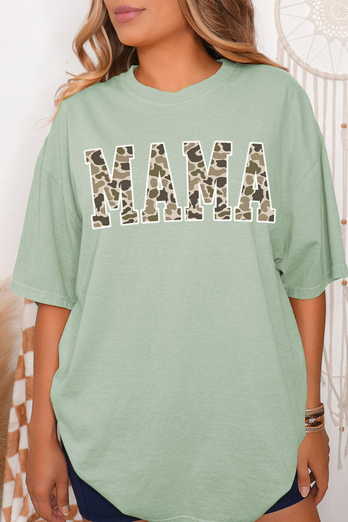 White Mama Camo Comfort Colors Adult Ring-Spun Cotton Tee