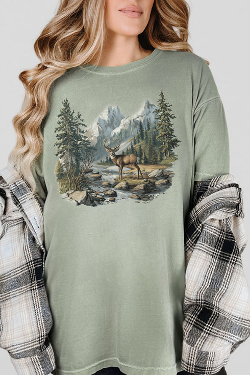 Alpine Deer Comfort Colors Adult Ring-Spun Cotton Tee