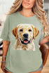 Faux Yarn Yellow Labrador Retriever Comfort Colors Adult Ring-Spun Cotton Tee