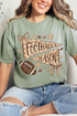 Football Season Doodle Comfort Colors Adult Ring-Spun Cotton Tee