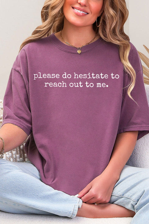 Please Do Hesitate Comfort Colors Adult Ring-Spun Cotton Tee
