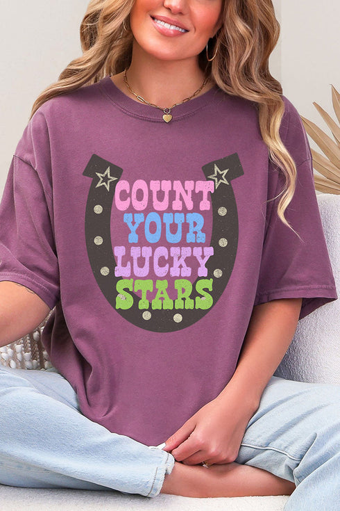 Count Your Lucky Stars Comfort Colors Adult Ring-Spun Cotton Tee