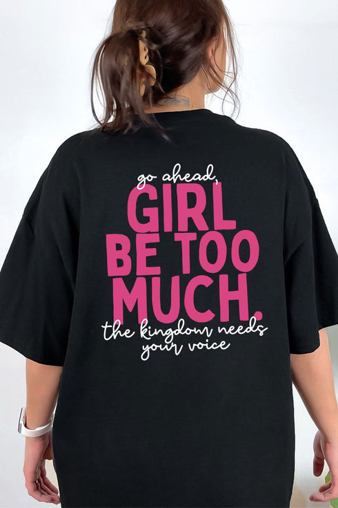 Esther Go Ahead Girl Full Front & Back Design Comfort Colors Adult Ring-Spun Cotton Tee