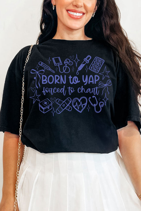 Forced To Chart Comfort Colors Adult Ring-Spun Cotton Tee