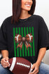 Green Varsity Bow Comfort Colors Adult Ring-Spun Cotton Tee
