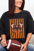 Orange Varsity Bow Comfort Colors Adult Ring-Spun Cotton Tee