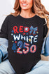 Red, White & 250 Comfort Colors Adult Ring-Spun Cotton Tee