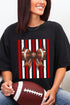Red & White Varsity Bow Comfort Colors Adult Ring-Spun Cotton Tee