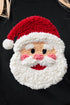 Faux Yarn Stitched With Cheer Santa Comfort Colors Adult Ring-Spun Cotton Tee