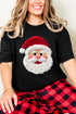 Faux Yarn Stitched With Cheer Santa Comfort Colors Adult Ring-Spun Cotton Tee