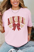 Arkansas Blooming Bow Comfort Colors Adult Ring-Spun Cotton Tee