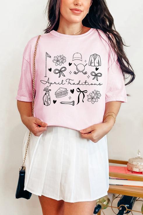April Traditions Comfort Colors Adult Ring-Spun Cotton Tee