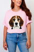 Faux Yarn Beagle Comfort Colors Adult Ring-Spun Cotton Tee