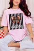 Personalized Black Varsity Bow Comfort Colors Adult Ring-Spun Cotton Tee *Enter Mascot Name
