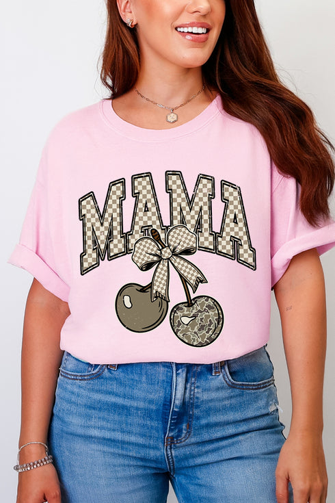 Cherry Luxe Mama Comfort Colors Adult Ring-Spun Cotton Tee