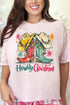 Christmas Boot Scootin' Comfort Colors Adult Ring-Spun Cotton Tee