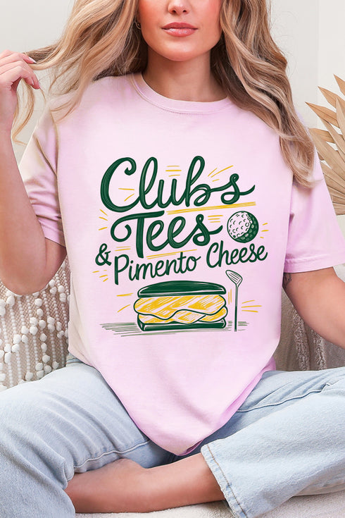 Clubs, Tees & Pimento Cheese Comfort Colors Adult Ring-Spun Cotton Tee