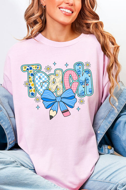 Daisy Days Teach Comfort Colors Adult Ring-Spun Cotton Tee