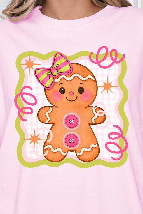 Doodle Gingerbread Comfort Colors Adult Ring-Spun Cotton Tee