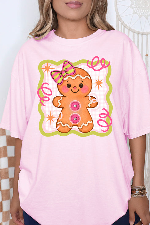 Doodle Gingerbread Comfort Colors Adult Ring-Spun Cotton Tee