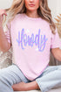 Electric Cowgirl Howdy Comfort Colors Adult Ring-Spun Cotton Tee