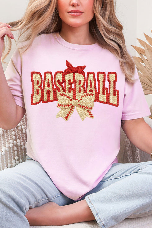 Faux Yarn Baseball Coquette Comfort Colors Adult Ring-Spun Cotton Tee