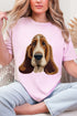 Faux Yarn Basset Hound Comfort Colors Adult Ring-Spun Cotton Tee