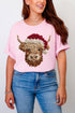 Faux Yarn Highland Cow Comfort Colors Adult Ring-Spun Cotton Tee