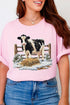 Faux Yarn Moo In The Snow Comfort Colors Adult Ring-Spun Cotton Tee