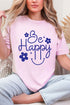 Flower Be Happy Comfort Colors Adult Ring-Spun Cotton Tee