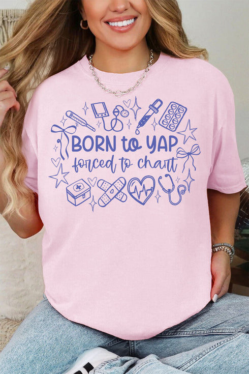 Forced To Chart Comfort Colors Adult Ring-Spun Cotton Tee