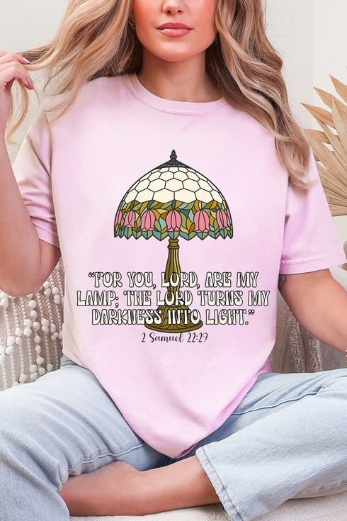 For You, Lord, Are My Lamp Comfort Colors Adult Ring-Spun Cotton Tee