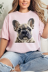 Faux Yarn French Bulldog Comfort Colors Adult Ring-Spun Cotton Tee